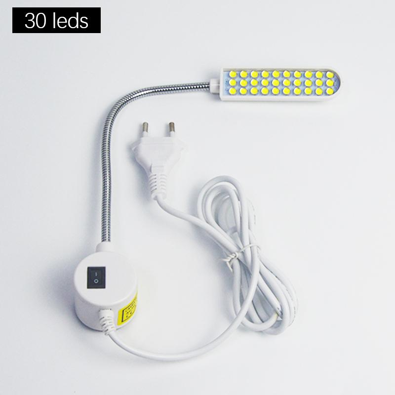 10/20/30 LEDs Industrial Lighting Sewing Machine Night Lights Home With Magnetic Flexible Adjustable For Base Adsorbed Work Lamp