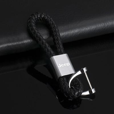 1pc Metal Car Key Chain Key Ring Key Lanyard Car Emblem Styling for JK Gladiator Compass Renegade Grand Cherokee Wrangler