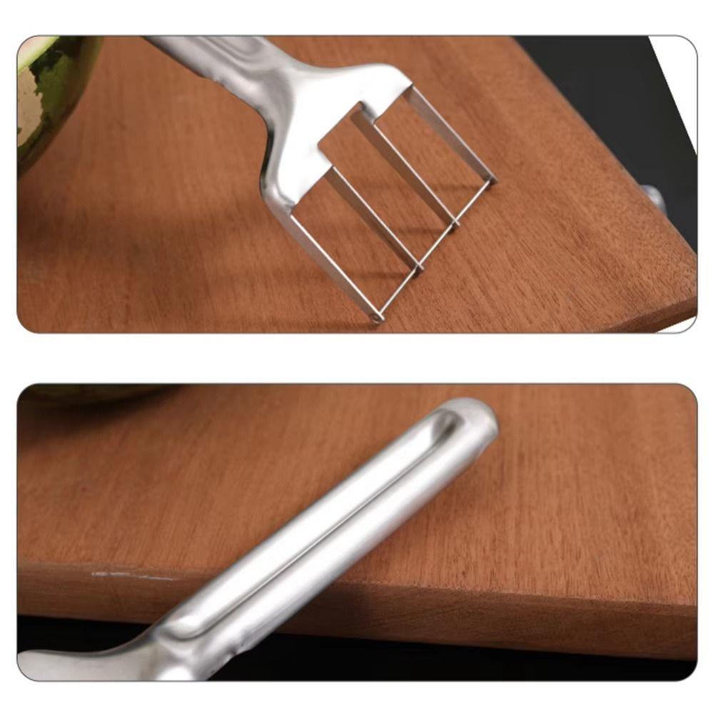 Safety Stainless Steel Watermelon Slicer Quickly Cutting Diced Fruit Divider  Home
