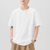 New Summer Short-sleeved T-shirt Men's Button Pullover T-shirt Japanese Five-quarter Sleeve Loose