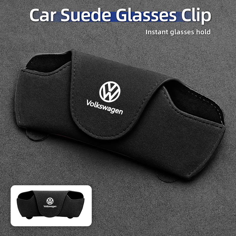 Hub Caps Car Visor Glasses Holder Clip Sunglasses Storage Case Accessories For Volkswagen VW Scirocco Jetta Beetle Golf Passat P