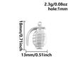 5pcs Kawaii Charm Flower Star Crab Stainless Steel Pendants For Jewelry Making Supplies Assorted Mini Charms In Bulk DIY Finding