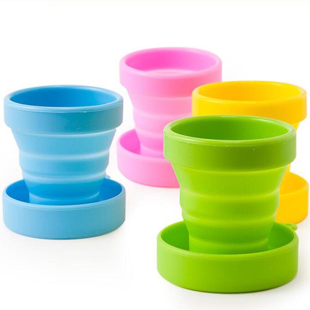 170ML Silicone Collapsible Mug Silicone Travel Mug Wear Resisting Lightweight Silicone Retractable Cup for Travel Picnic