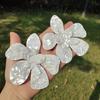 Acrylic Big Flower Earrings Floral Stud Earrings Statement Beach Jewelry
