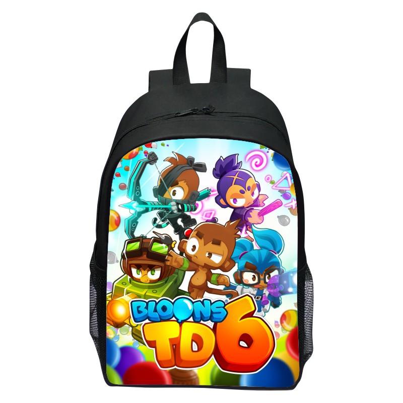 16 Inch Children's Backpack Balloon Tower Anti Bloons TD6 Backpack for Primary and Secondary School Student Boy and Girl Backpac