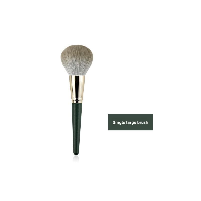 Hua Yang 14-Piece Green Cloud Makeup Brush Set: Super Soft Brushes for Powder, Foundation, and Blush.