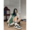 Weiße Schuhe Neue Vintage Skateboard Schuhe Damen Dicke Sohle Farblich Passende Damen Freizeitschuhe Brotschuhe