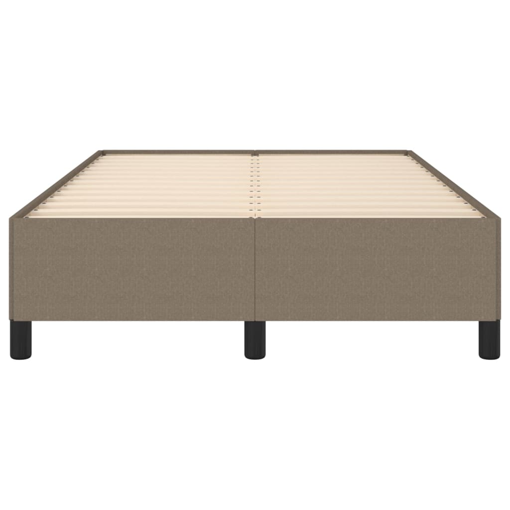 Bed Frame without Mattress Taupe 120 x 190 cm Fabric