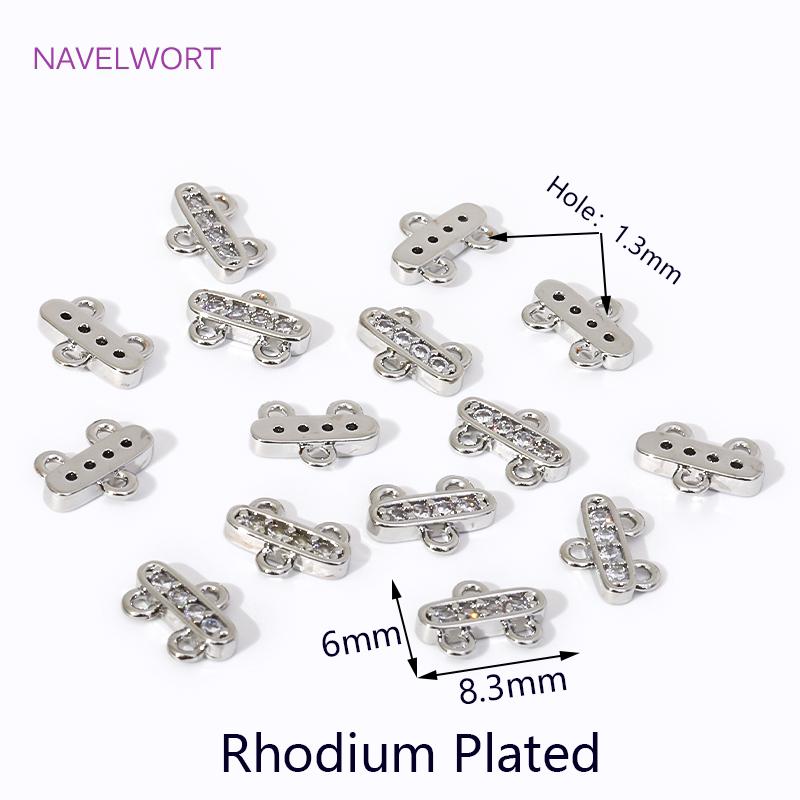 

18K Gold Plated Multi Strand Connector End Bar,Layering Clasps,Chains Ends Connectors For Bracelets Jewelry Making Accessories 5 pieces