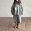 Kinder Sweatshirt Set Herbst/Winter Fleecefutter Set Jungen Mädchen Locker sitzendes Langarm Sweatshirt + Hose 2-teilig