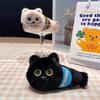Cat Plush Fish Keychain Coin Purse Cartoon Animal Keyring Pendant Kids Gift