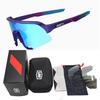 Three-lens Set Outdoor Mountain Bike Windproof Protective Bicycle Sunglasses Unisex Sports Cycling Glasses
