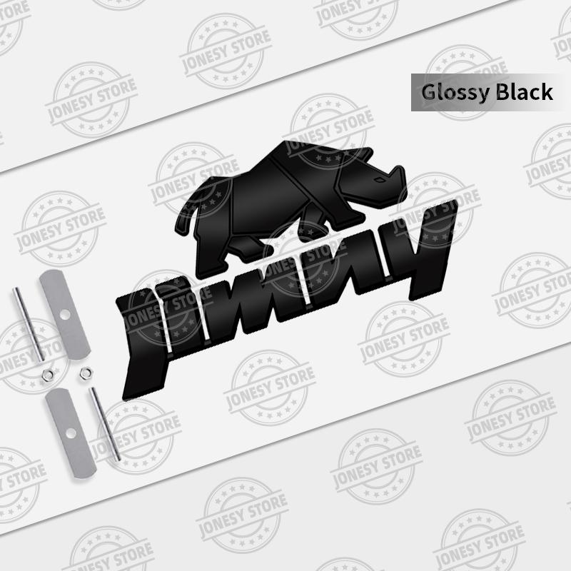 1 Set Auto Metall Nashorn Jimny Kühlergrill Logo Auto Styling 3D Abzeichen Aufkleber Kofferraum Aufkleber Für Suzuki Off Road Jb74 Jb43 Jb64 Jb53 Jb32