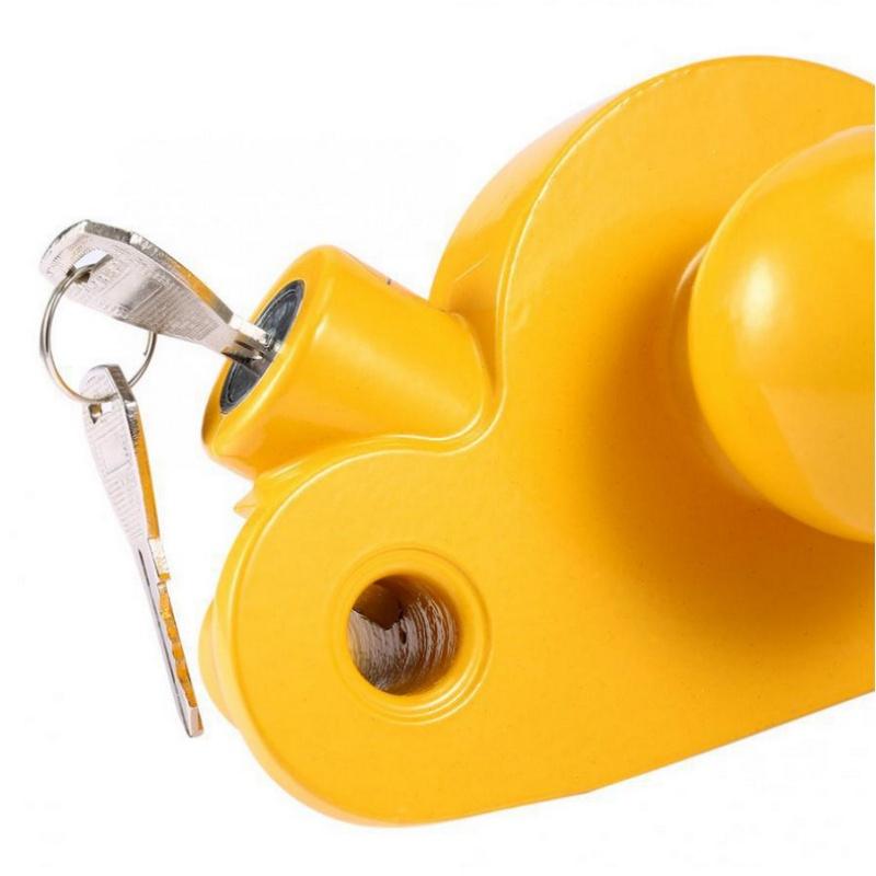 1 Set 2-5/16 Inch Adjustable Anti-Theft Coupler Lock Heavy Duty Trailer Hitch Lock U-Shape Ball Security For Tow Receiver