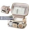 Aylashine Clear Zipper Flap Makeup Travel Waterproof Toiletry Portable Makeup Organizer with Dividers and Makeup Brush Zipper Bag for Women and Girls