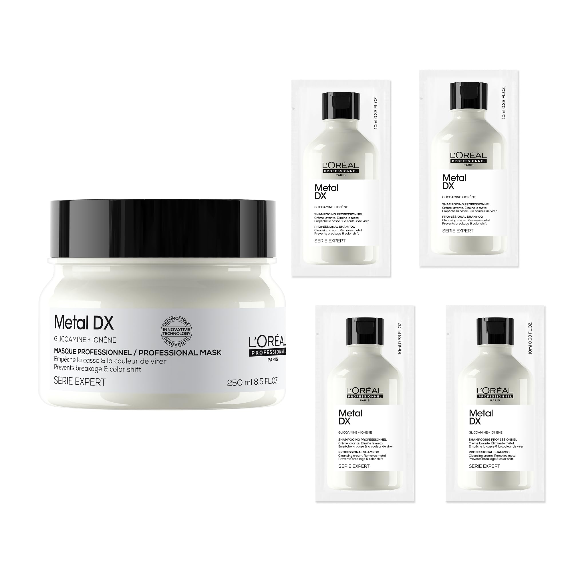 

Профессиональная металлическая маска DX Образец для ухода за волосами Подходит для всех типов волос Металл Предотвращает ломкость волос Увлажняющее покрытие Гладкие Шелковистые Сохраняет белый