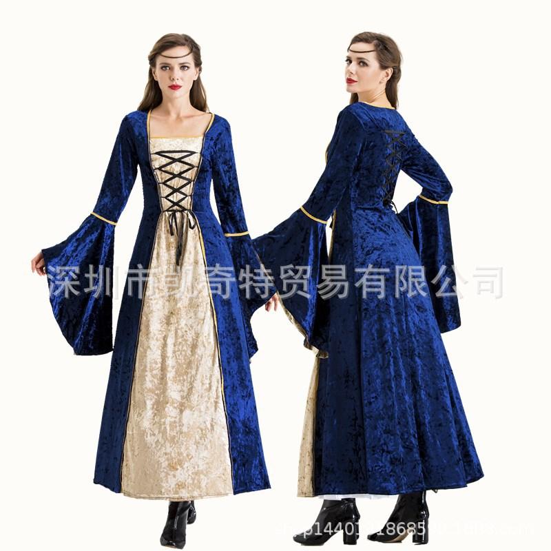 Новые придворные костюмы, косплей на Хэллоуин, костюмы принцессы, королевы, сценические костюмы M
