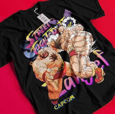 Zangief T-Shirt Karate Street Fighter Shirt Chun Li Tshirt Akuma Anime Fight Ken BB006