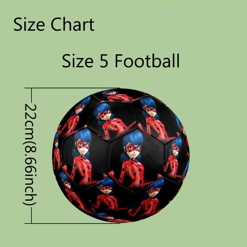 Size 5 Soccer Ball - Outdoor Sport Football with Ladybug Pattern, Ideal Gift for Birthdays, Christmas, Father's Day, Graduation