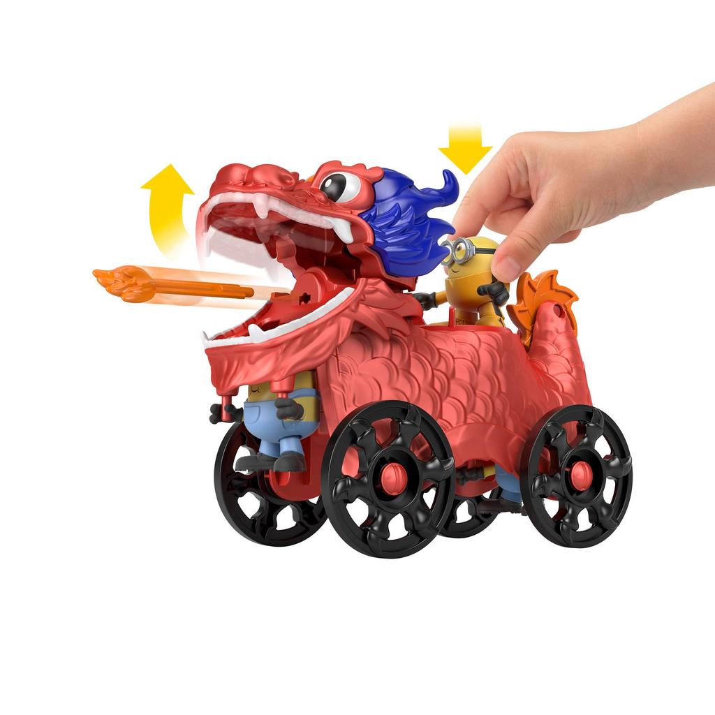 Fisher Price Minion Feature Playset Rocket Bike of 2 GMP36 Gray Red [Dragon & Set] [Set Boxed] &