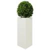 VidaXL Jardinière blanc triangulaire 40x34,5x70 cm acier 851159