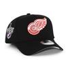New Era 9FORTY Snapback Detroit Red Wings NHL 2008 Stanley Cup Grey UV EU with Color Brim and Side Cap, A-Frame, Exclusive, Black, Patch, 940AF,