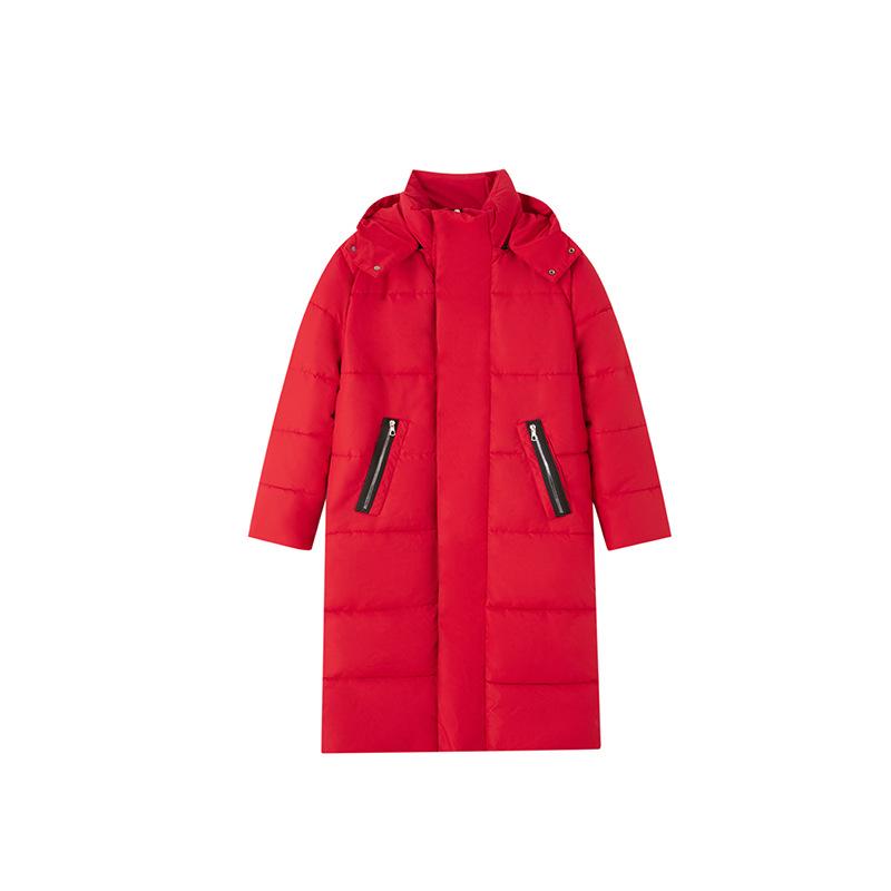 2025 long down cotton jacket for men and women, new over-the-knee cotton jacket for couples, thickened winter student padded jacket plus size