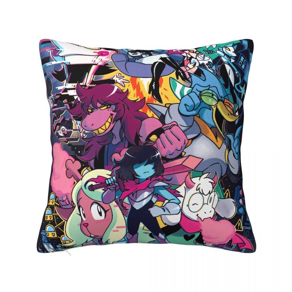 Deltarune Spamton Game Pillow Case Cushion Cover Soft Design Pillow Cover Retro Trend Pillowcases For Chair Sofa Home Decoration
