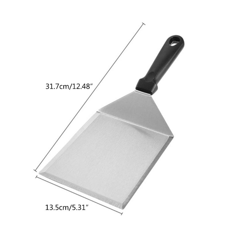 Barbecue Shovel Kitchen Cooking Shovel Essential Tool Stainless Steel Material Frying Shovel Great for Outdoor Grilling