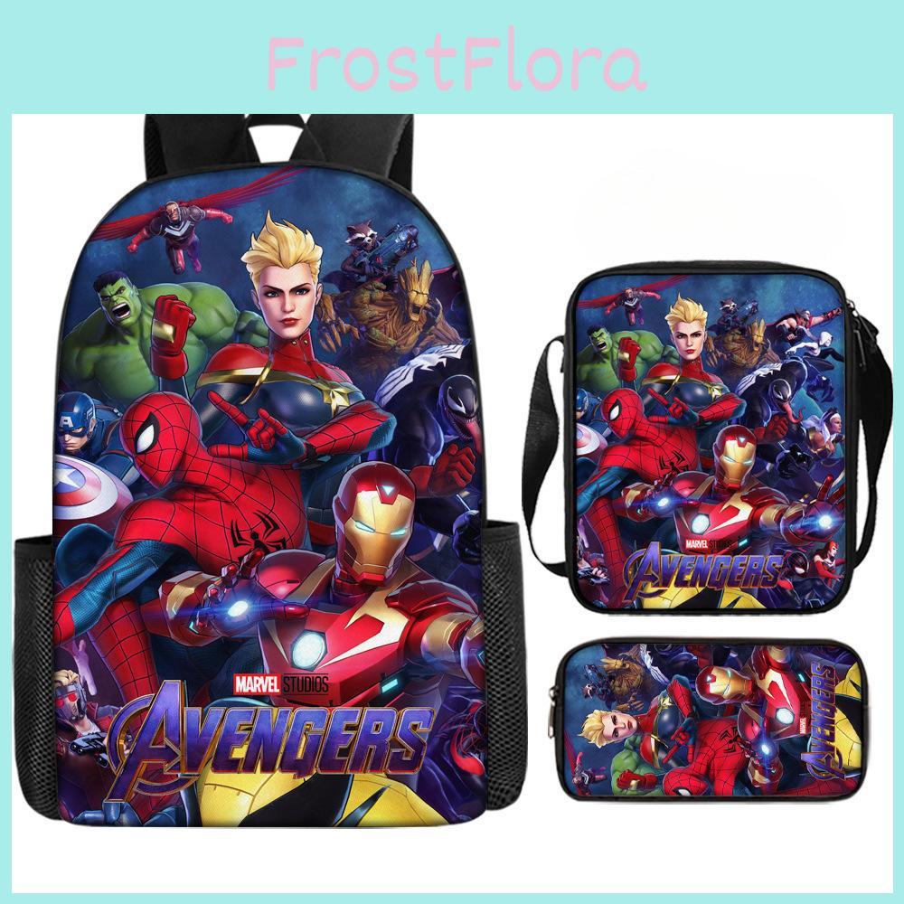 Cartoon Backpack Printed Schoolbag Pencil Bag Bag Shoulder