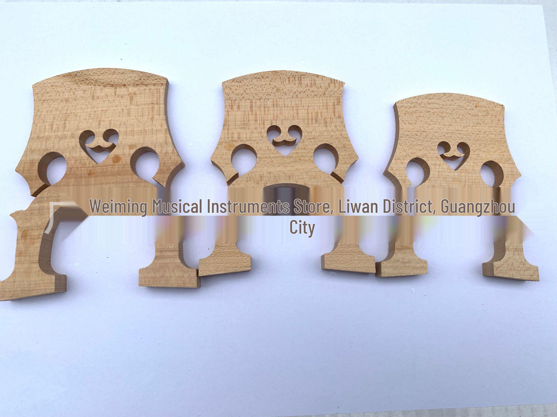 

Кленовый мостик для виолончели и комплект колышков с аксессуарами 4/4 Cello Bridge