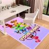 Custom personalization Smiling Critters Print Area Rug - Soft, Washable Non-Slip Indoor Mat,Living Room,Home&Office Decorative Rug