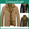 Jacket Winter Bomber Men Pilot Warm Male Fur Collar Army Tactical Jacket Coat