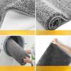 Modern Minimalist Solid Color Floor Mat, Square Long Plush, Thickened Absorbent Carpet, Bathroom Door Mat, Non Slip Mat