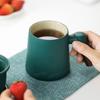 Large Capacity Ceramic Tea Water Separation Cup Wooden Handle Coffee Cup Kung Fu Tea Set  Business
