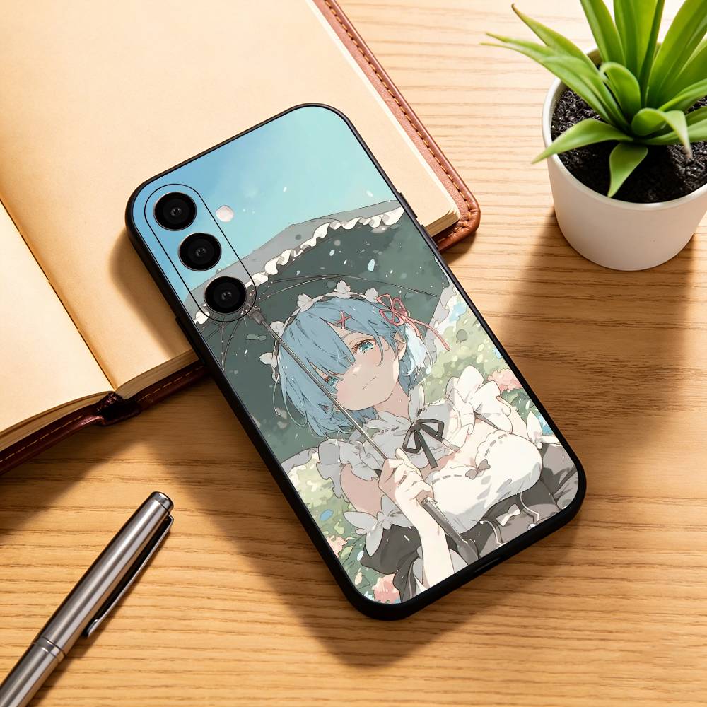 Zero Natsuki Subaru REM Phone Case For Samsung Galaxy A73,A72,A71,A70,A53,A52,A51,Others Soft Black Cover