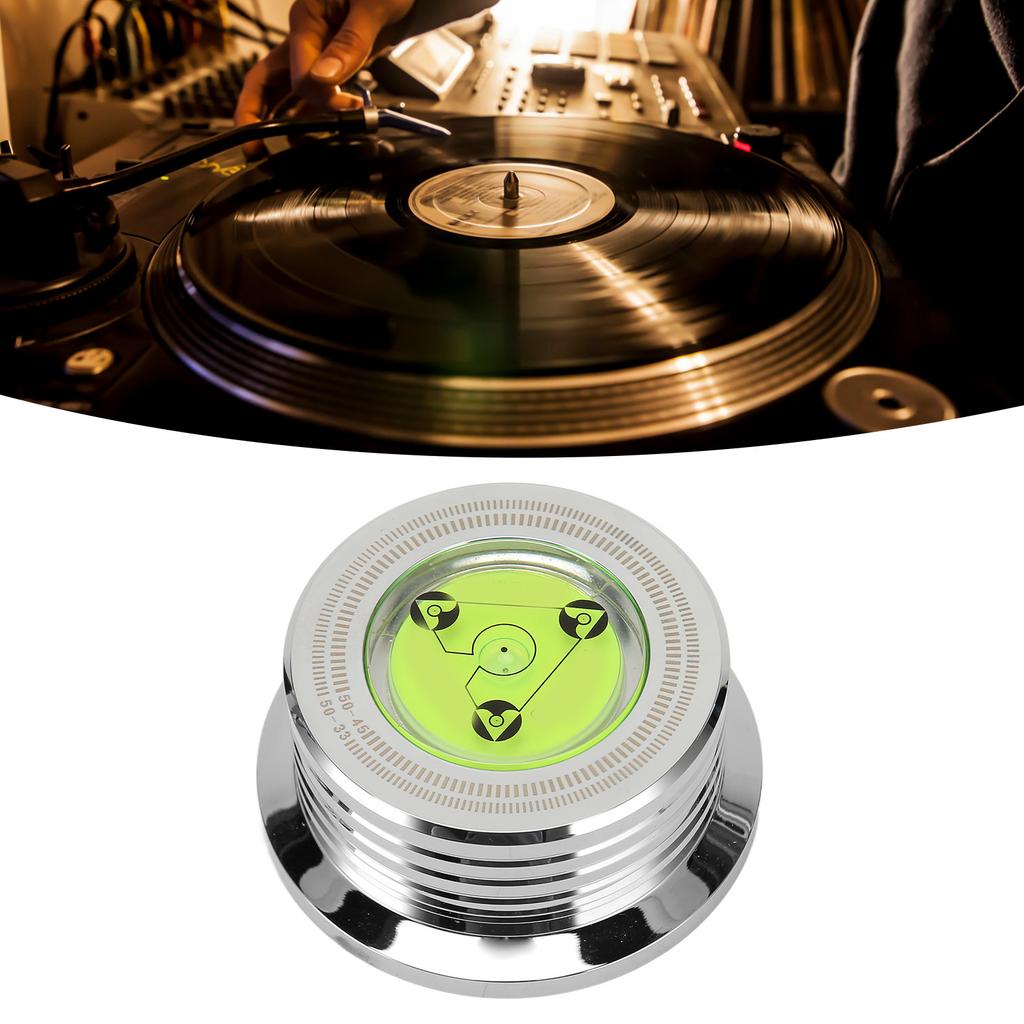 Record Weight Stabiliz Professional 50Hz 45rpm Turntable Disc Stabiliz with and Speed Measurement
