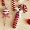 Christmas Tree Candy Cane Decoration Sweet Sparkling Candy Model with String Christmas Lollipop Cane Decorations Set for Tree