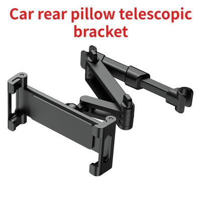 Telescopic  Rear Pillow Phone Holder Seat Rear Headrest Mounting Bracket Car Stand for Mini Tablet 4-11 Inch