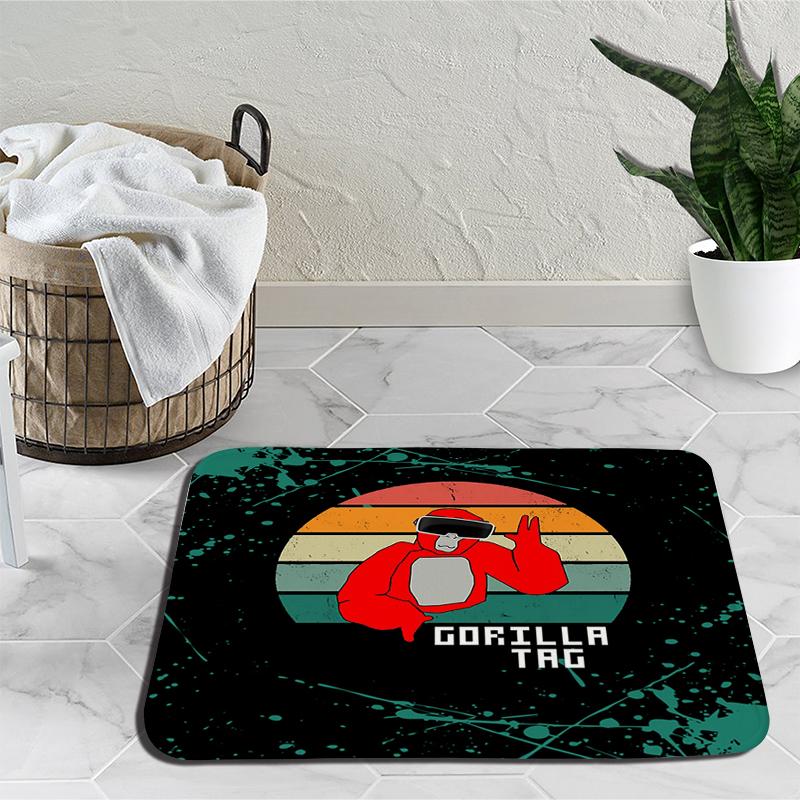 Gorilla Tag Monke Carpets for Living Room Cartoon Monkey Bedroom Decor Bedside Carpet Home Plush Rugs Fluffy Soft Lounge Rug Floor Mat