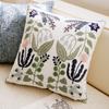 Skin-friendly Throw Pillow Cover Square Sofa Pillowcase Floral Swallow Cushion Cover  Office