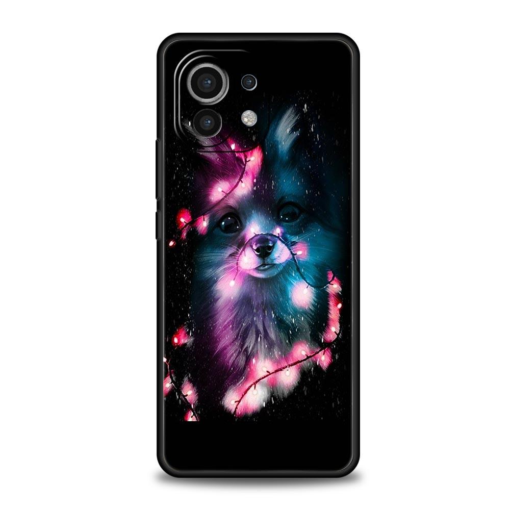 Coque de téléphone Animale Mignonne Dessin Animé Renard Pour Xiaomi Poco X3 NFC M3 M4 F4 X4 Pro 5G F3 GT Mi 12 11T 10 9T 10T Lite 11 Ultra Housse Noire