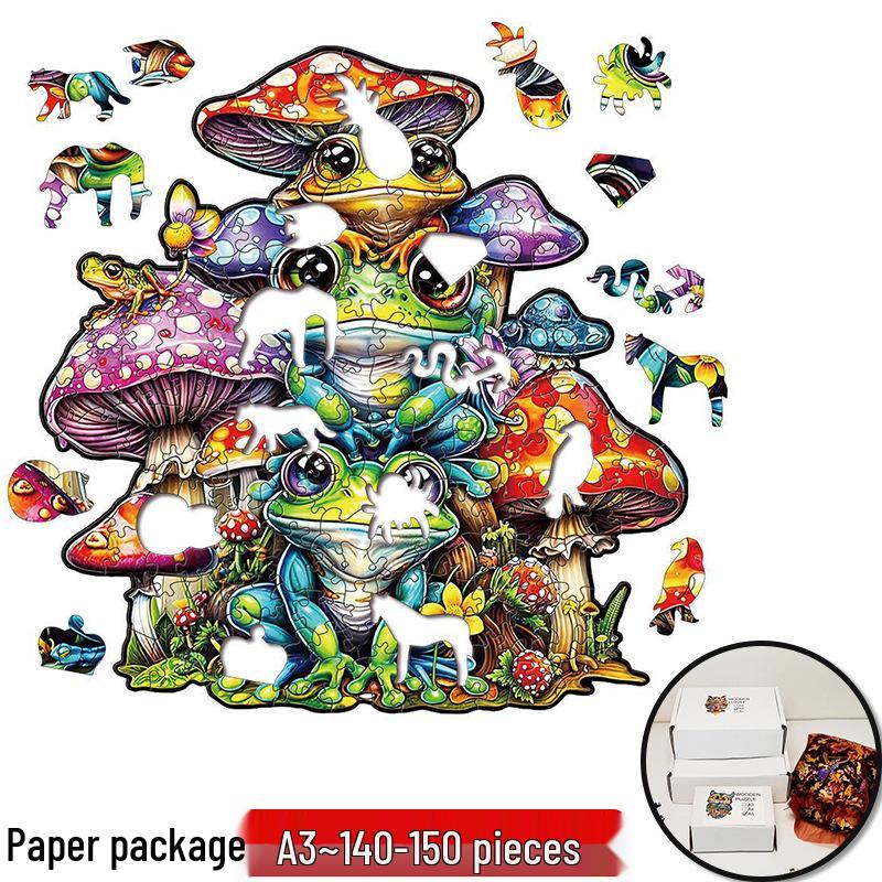Irregular Animal Dog Penguin Wooden Puzzle in Stock