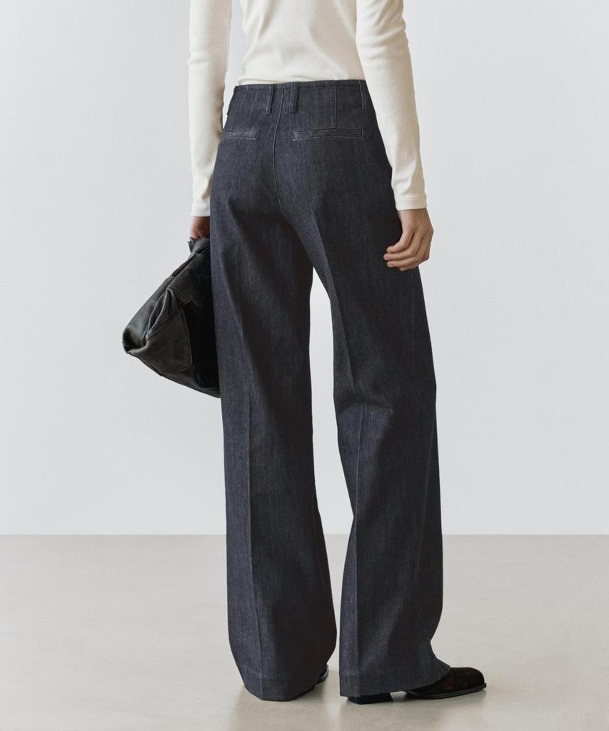 Masimodutti Mid-Rise Wide-Leg Jeans