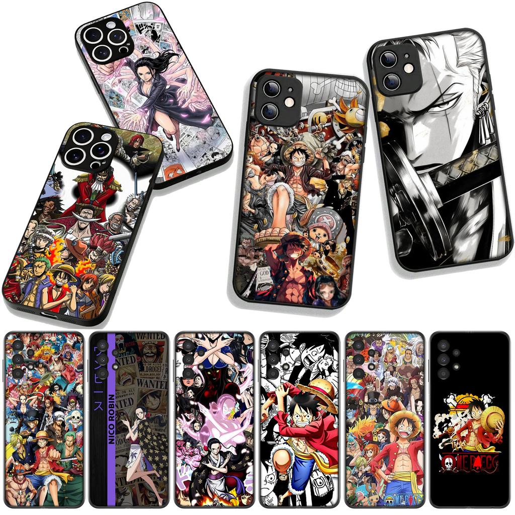 for Samsung Galaxy A36 A17 A26 A07 A35 A54 A53 A13 A33 A34 S8 S9 S20 S21 FE S10 Plus Phone Case Nico Robin Zoro One Pieces Luffy