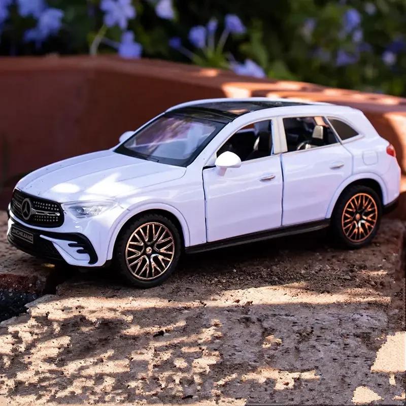 1:32 Benzs GLC 400e SUV Alloy Car Model Diecast Metal Toy Vehicle Car Model Simulation Sound and Light Collection Childrens Gift