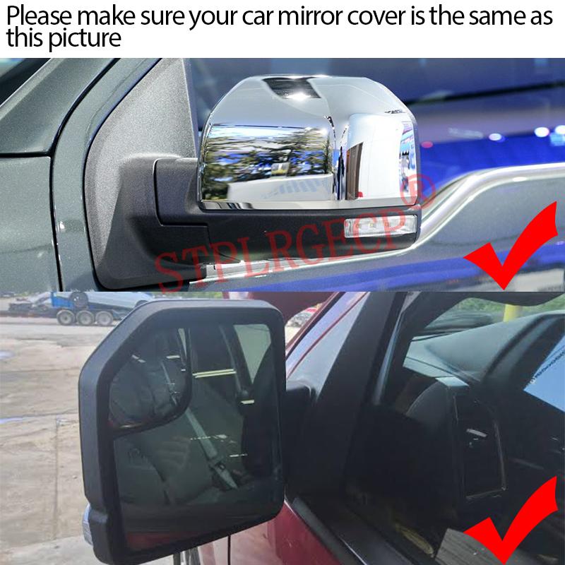 Verre chauffant de rétroviseur latéral de remplacement pour voiture avec plaque pour Ford F150 F-150 XL XLT 2015-2020