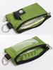 Minimalist RFID Blocking Small Wallet with ID Window Water Resistant Zip Bus Subway Id Case with Lanyard Keychain for Cards Cash Travel