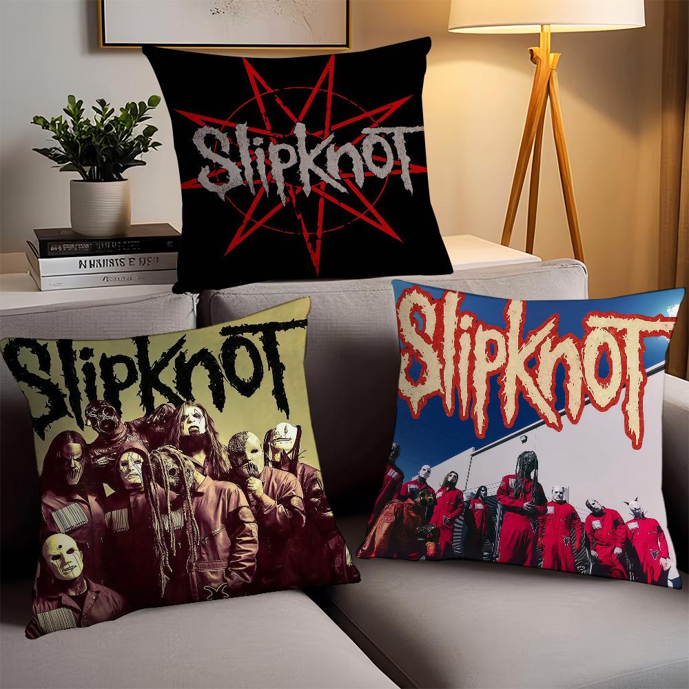 Rocková Kapela S-Slipknot Povlak Na Polštář Kancelářské Polštáře Vhodné Na Pohovku Auto Ložnici Dekorativní Povlak Na Polštář
