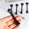 4pcs DIY Dollhouse Miniature Street Light Artificial Dollhouse Street Light  Christmas Scene Decor